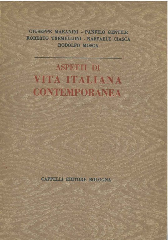 Aspetti di vita italiana contemporanea