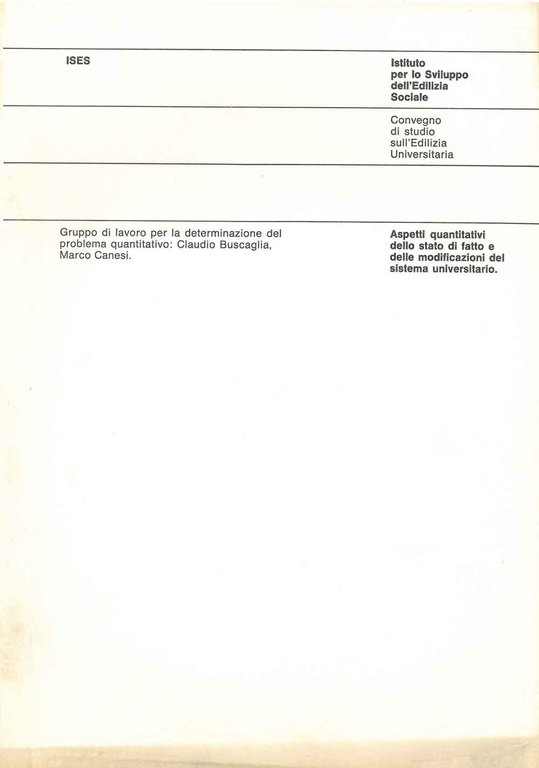 Aspetti quantitativi dello stato di fatto e delle modificazioni del …