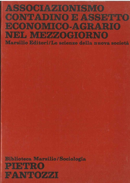 Associazionismo contadino e assetto economico-agrario nel Mezzogiorno 1900-1910