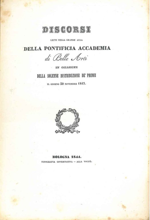 Atti della Pontificia Accademia di belle arti in Bologna per …