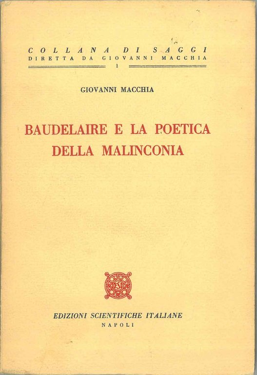 Baudelaire e la poetica della malinconia