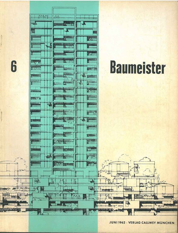 Baumeister. Zeitschrift fur Architectur. Juni 1962