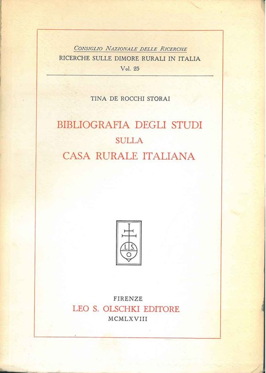 Bibliografia degli studi sulla casa rurale italiana