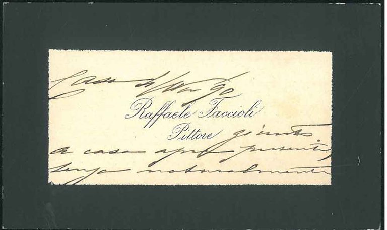 Biglietto da visita listato a lutto