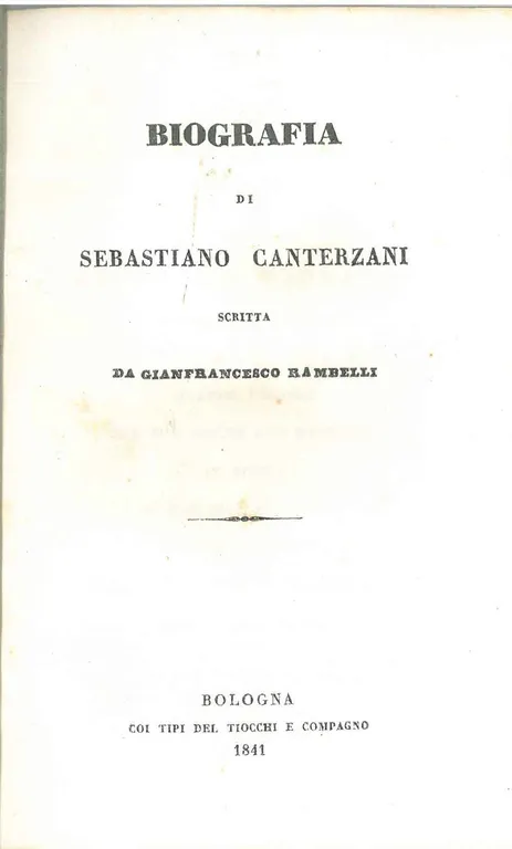 Biografia di Sebastiano Canterzani | Immagine Gallery 2