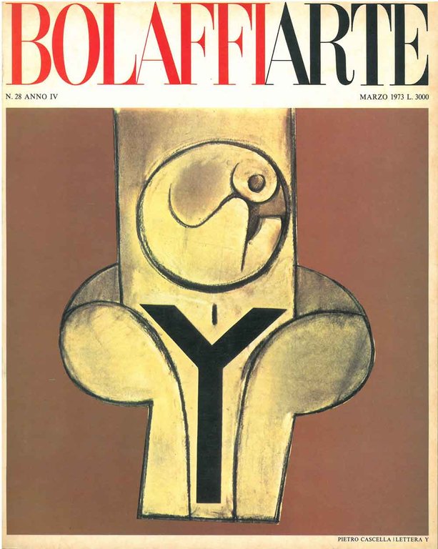Bolaffiarte n. 28. P. Cascella, "La lettera Y". Riproduzione fotolitografica …