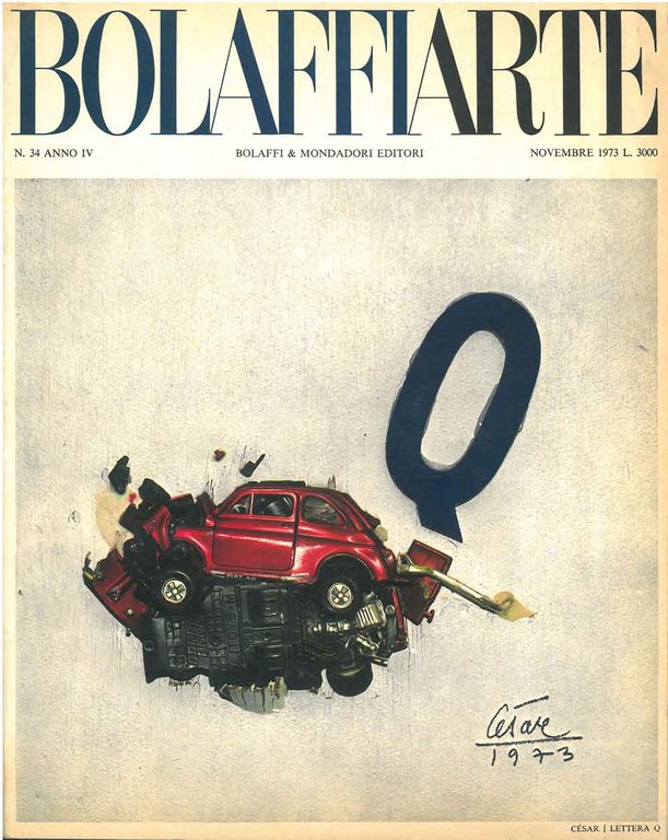 Bolaffiarte n. 34. G. César, "Lettera Q". Riproduzione fotolitografica (a …