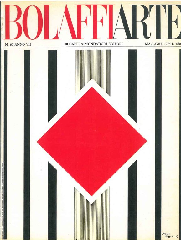 Bolaffiarte n. 60. Mauro Reggiani: "Quadri". Riproduzione serigrafica espressamente eseguita …
