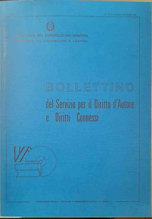 Bollettino del Servizio per il Diritto d'Autore e Diritti Connessi