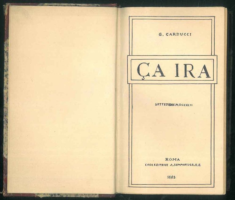 Ca ira. - Rime Nuove. (Ça ira )