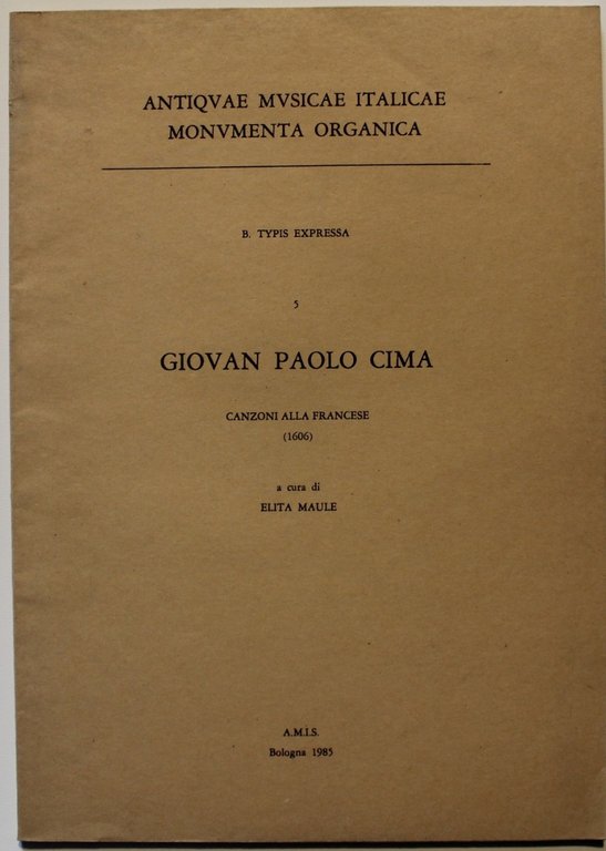 Canzoni alla francese (1606)