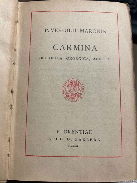 Carmina. (Bucolica, Georgica, Aeneis).