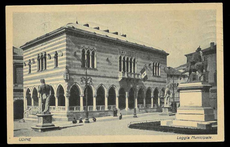 Cartolina viaggiata spedita da Udine con saluti e firma del …