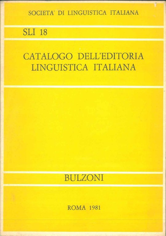 Catalogo dell'editoria linguistica italiana