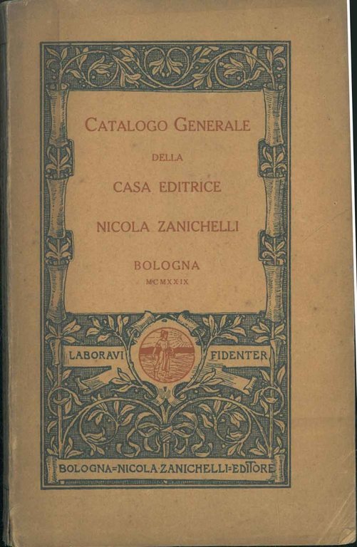 Catalogo generale della Casa Editrice Nicola Zanichelli