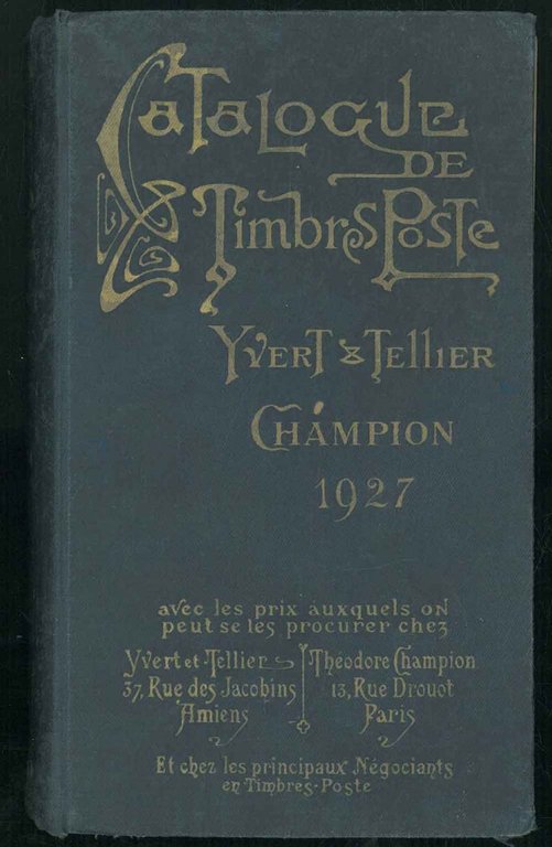 Catalogue prix - courant de timbres - poste.