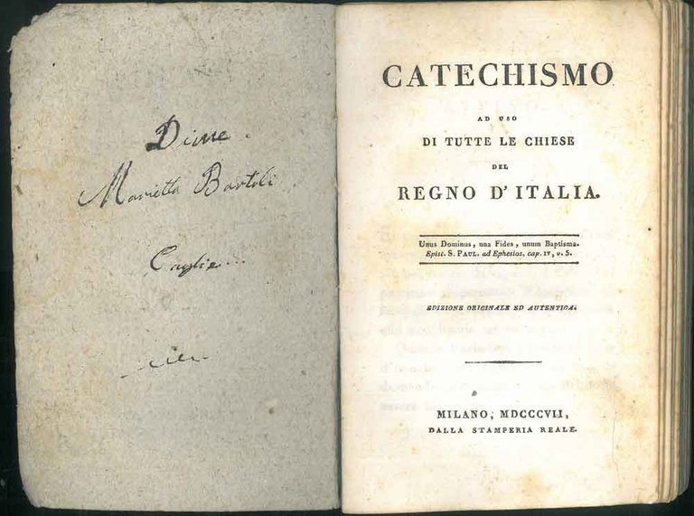 Catechismo ad uso di tutte le chiese del Regno d'Italia. …