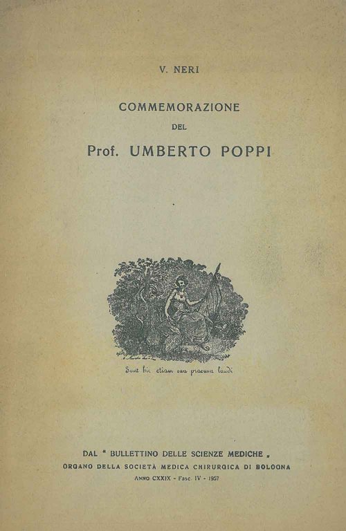 Commemorazione del Prof. Umberto Poppi