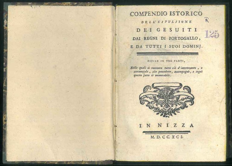 Compendio dell'espulsione dei gesuiti dai regni di Portogallo, e da …