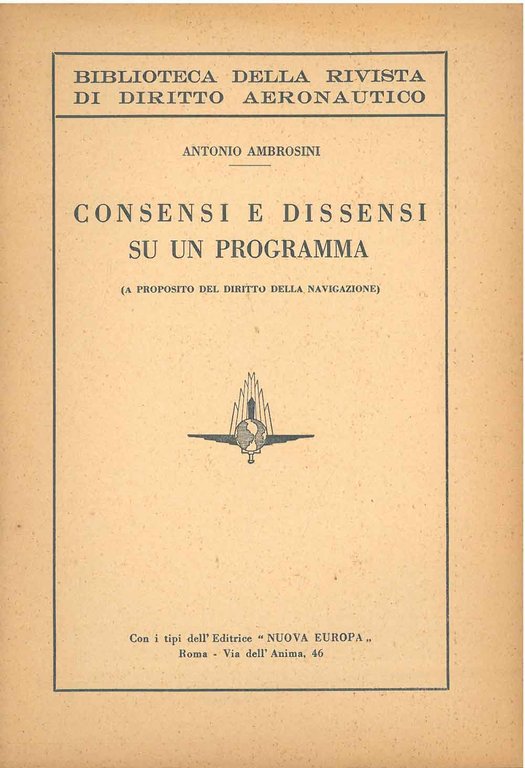 Consensi e dissensi su un programma (A proposito del diritto …