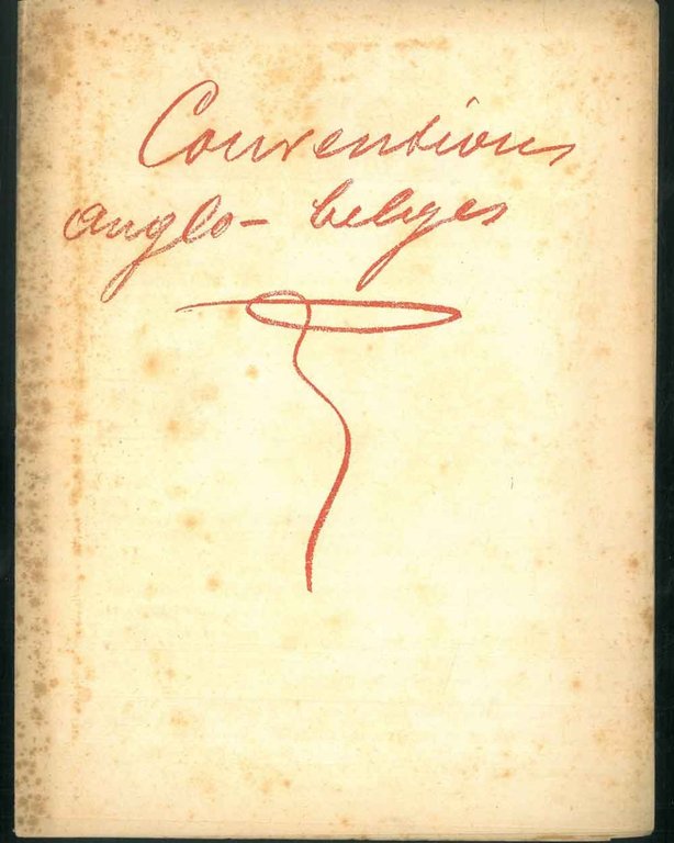 Convention anglo-belges. Supplemento della "Norddeutsche Allgemeine Zeitung" (No. 292 del …