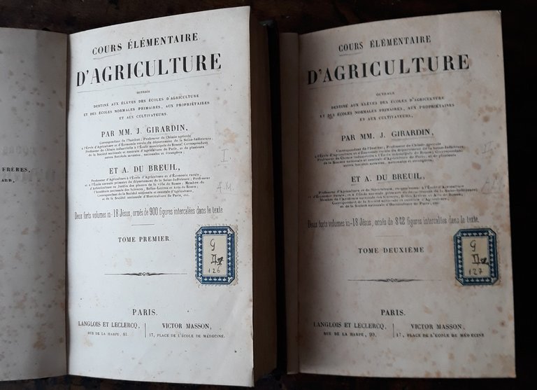 Cours élémentaire d'agriculture