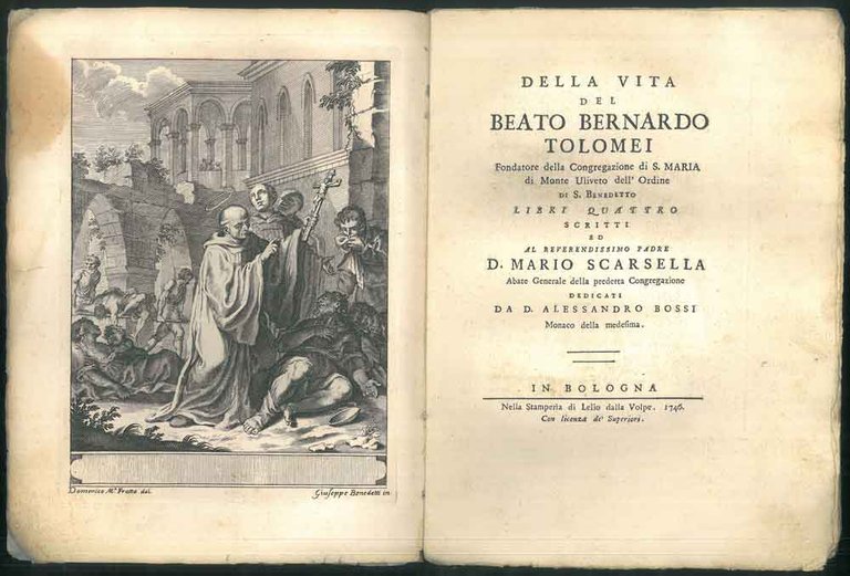 Della vita del beato Bernardo Tolomei Fondatore della Congregazione di …