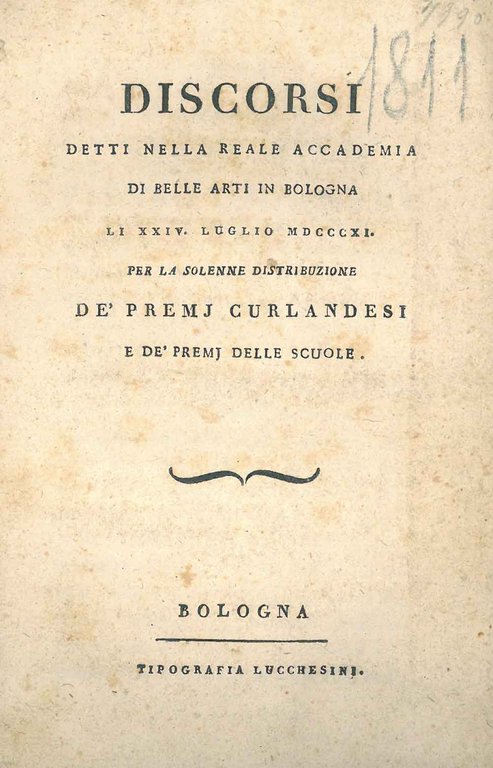 Discorsi detti nella Reale Accademia di belle Arti in Bologna …
