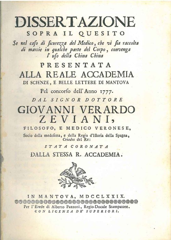 Dissertazione sopra il quesito se nel caso di sicurezza del …