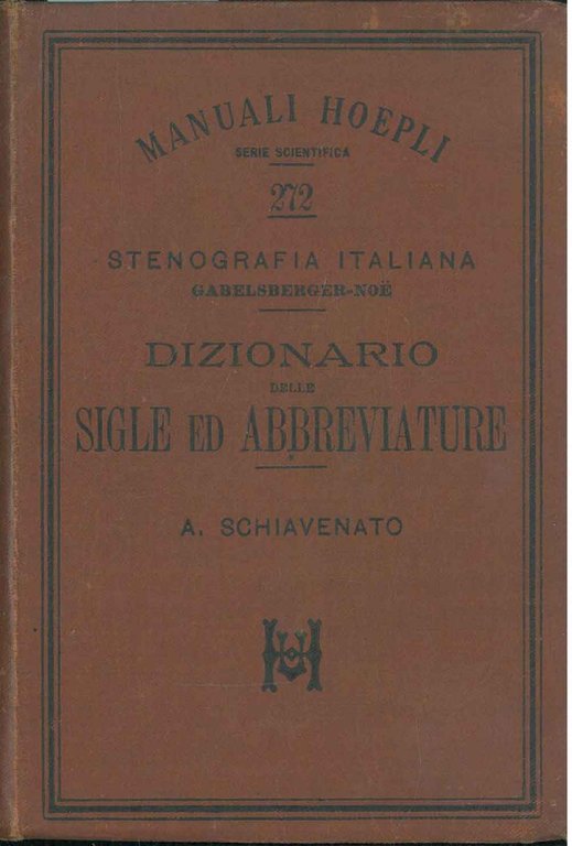 Dizionario delle sigle ed abbreviature