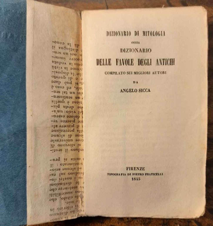 Dizionario di mitologia ossia dizionario delle favole degli antichi compilato …
