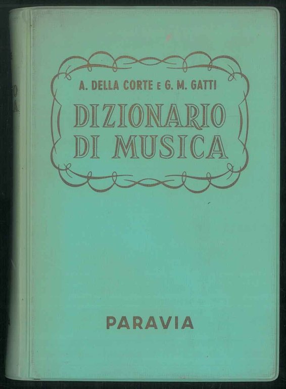 Dizionario di musica.