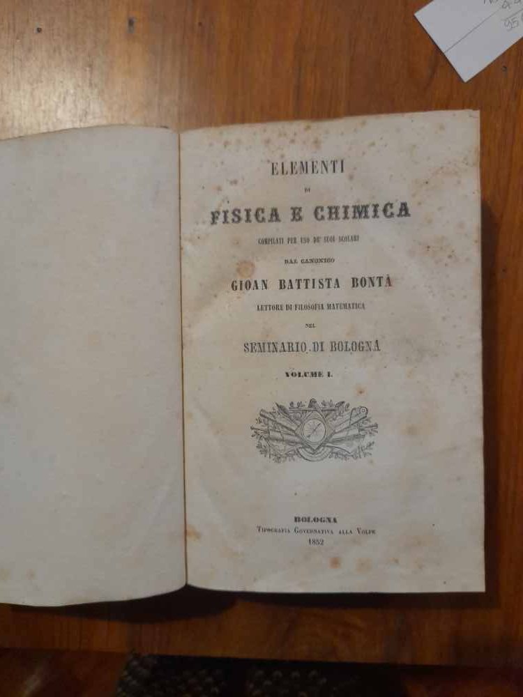 Elementi di fisica chimica compilati per uso dè suoi scolari …