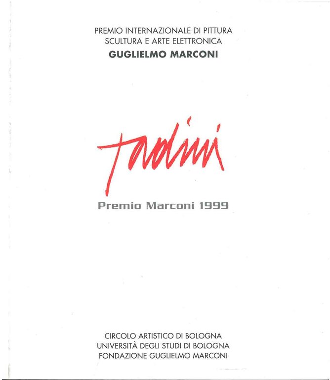 Emilio Tadini. Premio Marconi 1999