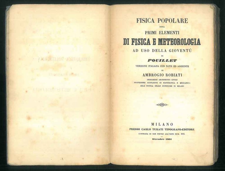 Fisica popolare ossia Primi elementi di fisica e metereologia ad …
