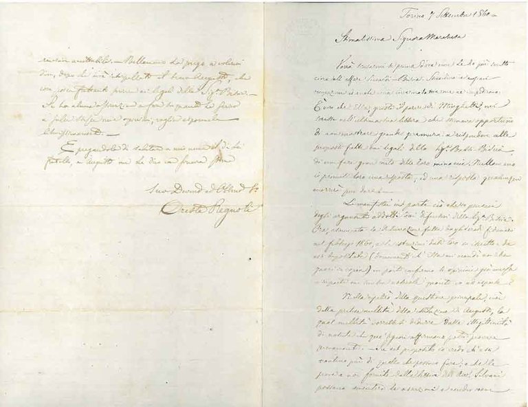 Foglio con intestazione a secco della Camera dei Deputati, datato …