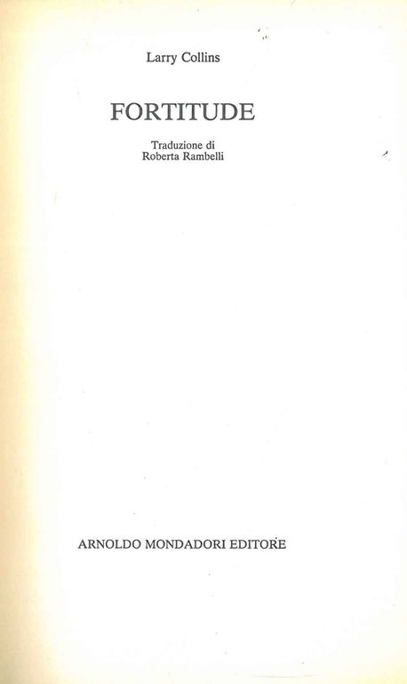 Fortitude Traduzione di R. Rambelli