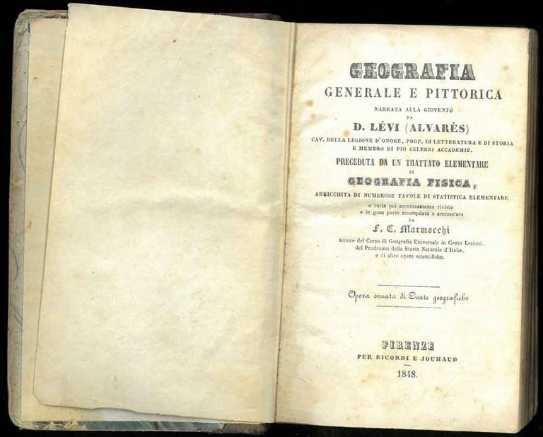 Geografia generale e pittorica narrata alla gioventù da D. Lévi. …