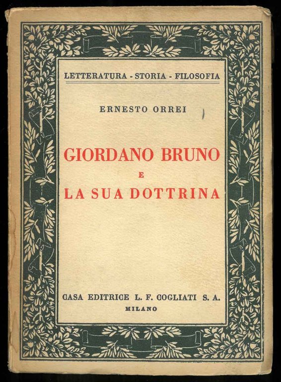 Giordano Bruno e la sua dottrina.