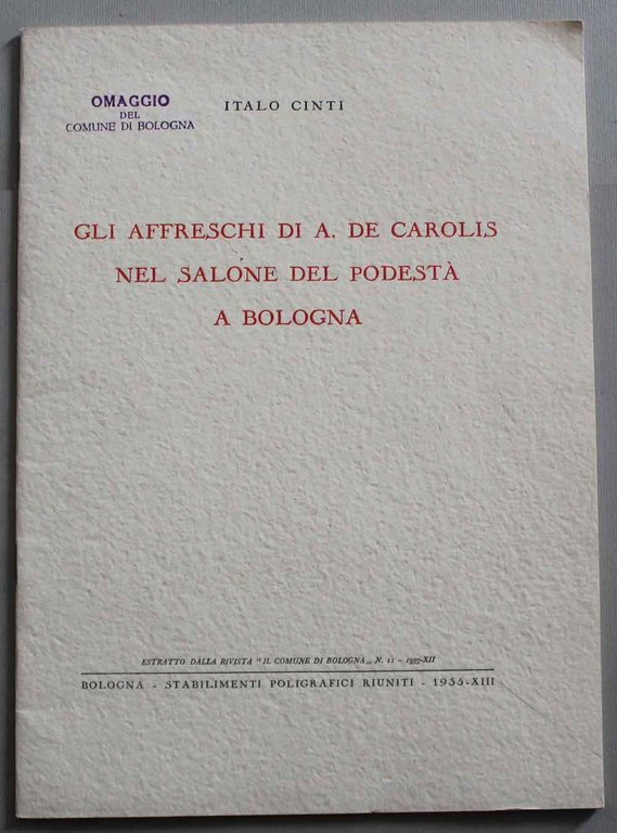 Gli affreschi di A. De Carolis nel salone del Podestà …