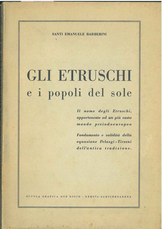Gli etruschi e i popoli del sole