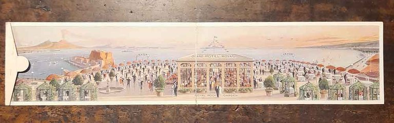 Grande cartolina affrancata e viaggiata Grand Hotel Royal Naples