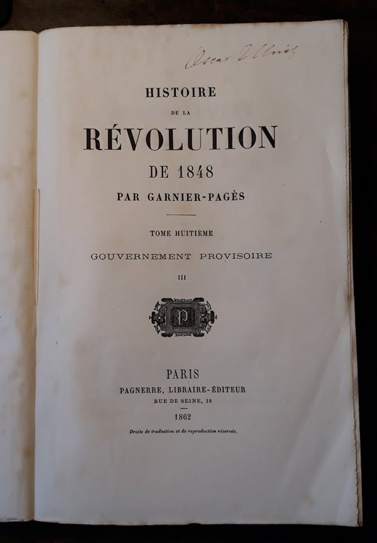Histoire de la révolution de 1848. Tome huitième, Governement provisoire