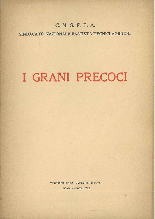 I grani precoci