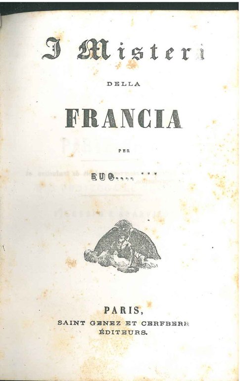 I misteri della Francia per Eug.