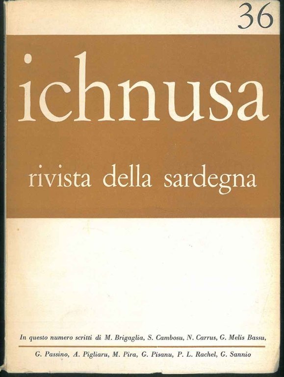 Ichnusa. Rivista della Sardegna. N° 36.