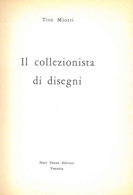 Il collezionista di disegni