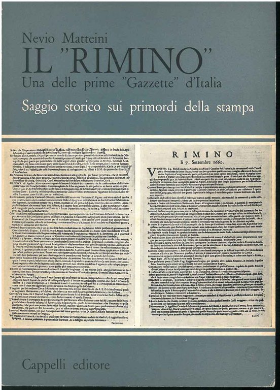 Il "Rimino". Una delle prime "gazzette" d'Italia. Saggio storico sui …