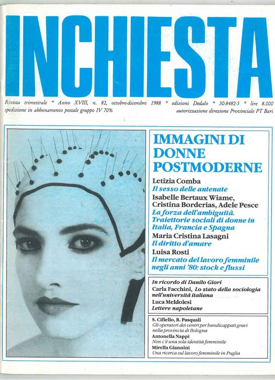 Immagini di donne postmoderne in Inchiesta n. 82, 1988 direttore …