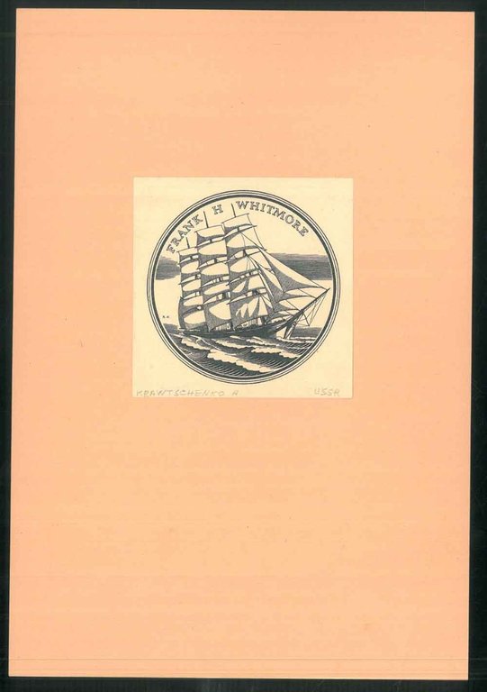 Incisione siglata R. K . per Frank H. Whithmore